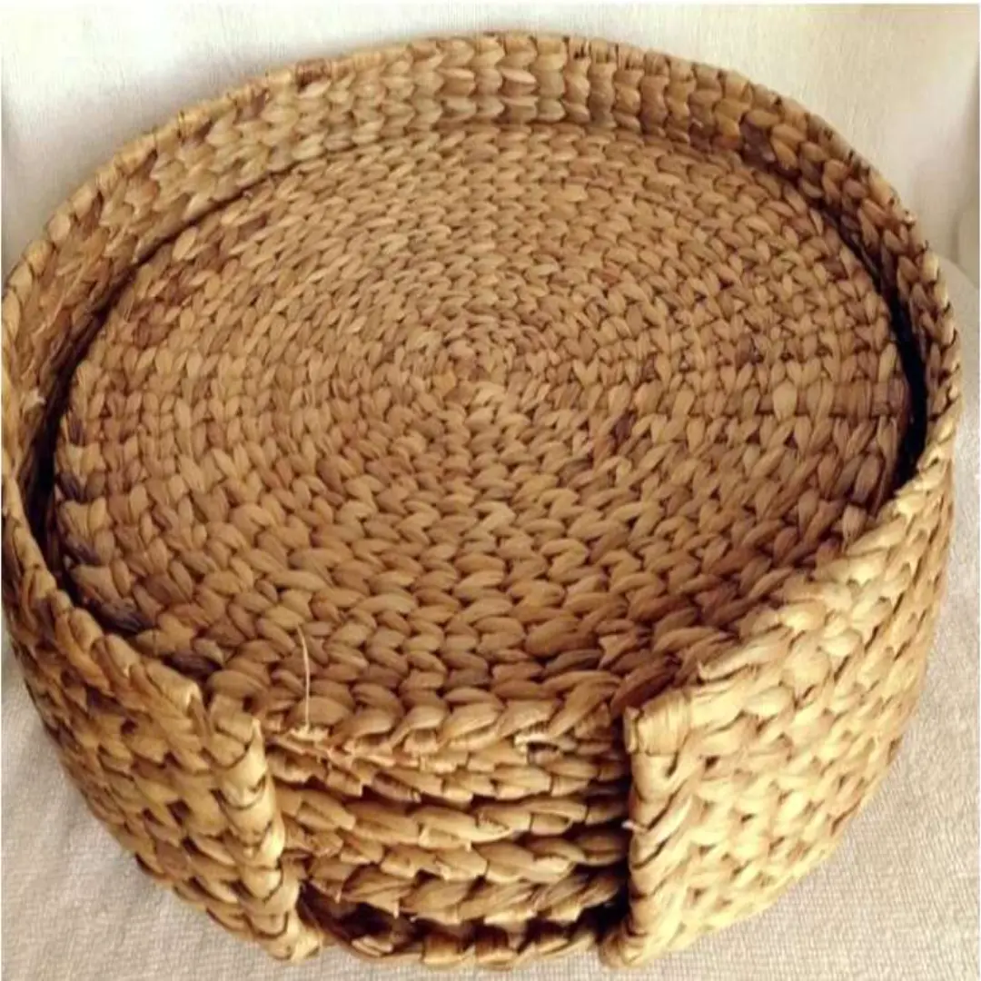 Bamboo Coaster and Dining Mat Set